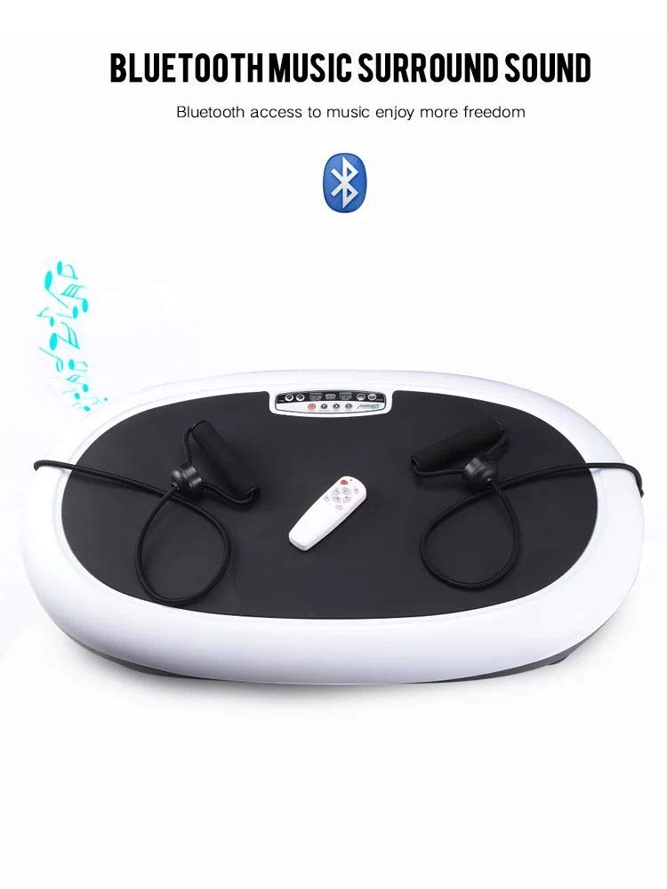 Pedane vibranti Piastra Vibrante Macchina per Esercizi Allenamento per Tutto Il Corpo Macchina per Massaggi Fitness con 5 modalità di Programma Carico Massimo di 220 libbre per Attrezzature per l'al