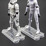NC EBCO 30 Pieces Action Figure Display Stands Clear Doll Model Support Stand for 3.75 inch Action Figures …