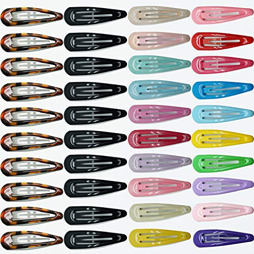 Mylot 40 horquillas para el pelo de color caramelo de 2 pulgadas de metal para niñas, accesorios antideslizantes