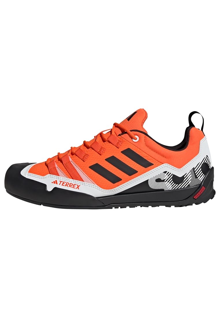 adidas Unisex Terrex Swift Solo 2.0 Hiking Shoes, Orange/Core Black/Crystal White, 7 UK