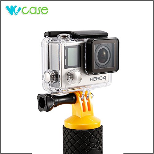 WoCase GoPro Handler DualFloat Floating Handle Hand Grip for GoPro HERO4 HERO3+/3/2/1 Cameras for ALL water sports (Scuba Diving Compatible/Storage Compartment/Lost Preventing Wrist strap/Portable with Carabiner) - Thumbnail 7