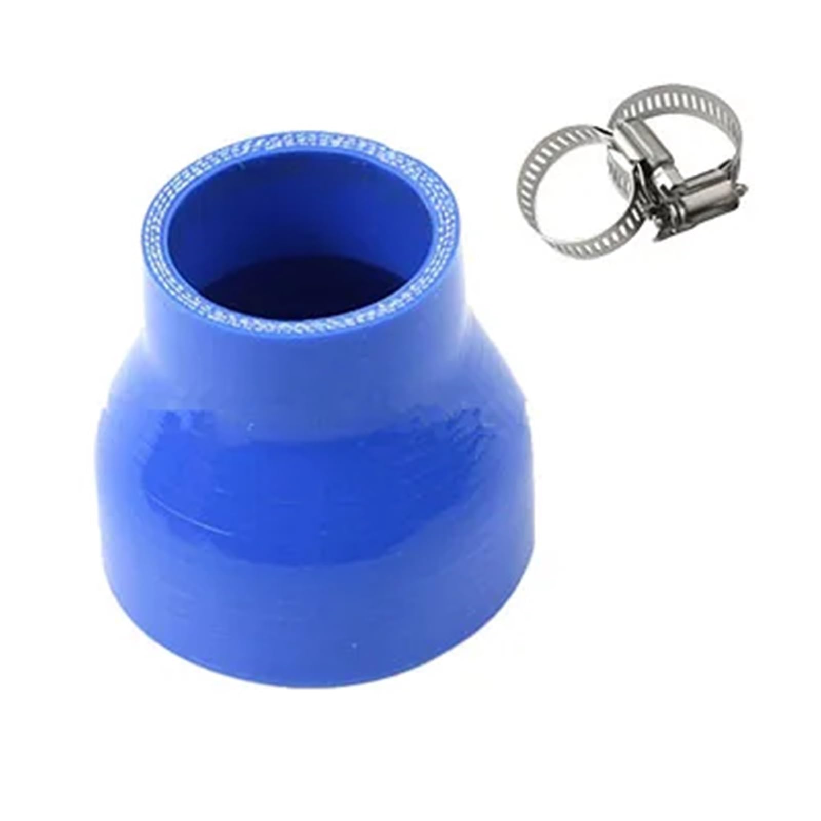Cqjjxkyc 96Mm Intercooler Turbo Hose Pipe Variable Diameter Silicone Tube, Charger Variable Diameter Hose, Red, Blue, Black Head Tube, Variable Diameter Car Air Intake Hose(Bleu,Dn32)