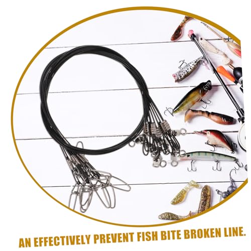 POPETPOP 10 piezas líderes de alambre para pesca miniatura 6