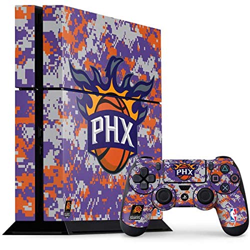 Skinit Decal Gaming Skin Compatible with PS4 Console and Controller Bundle - Officially Licensed NBA Phoenix Suns Digi Camo Design