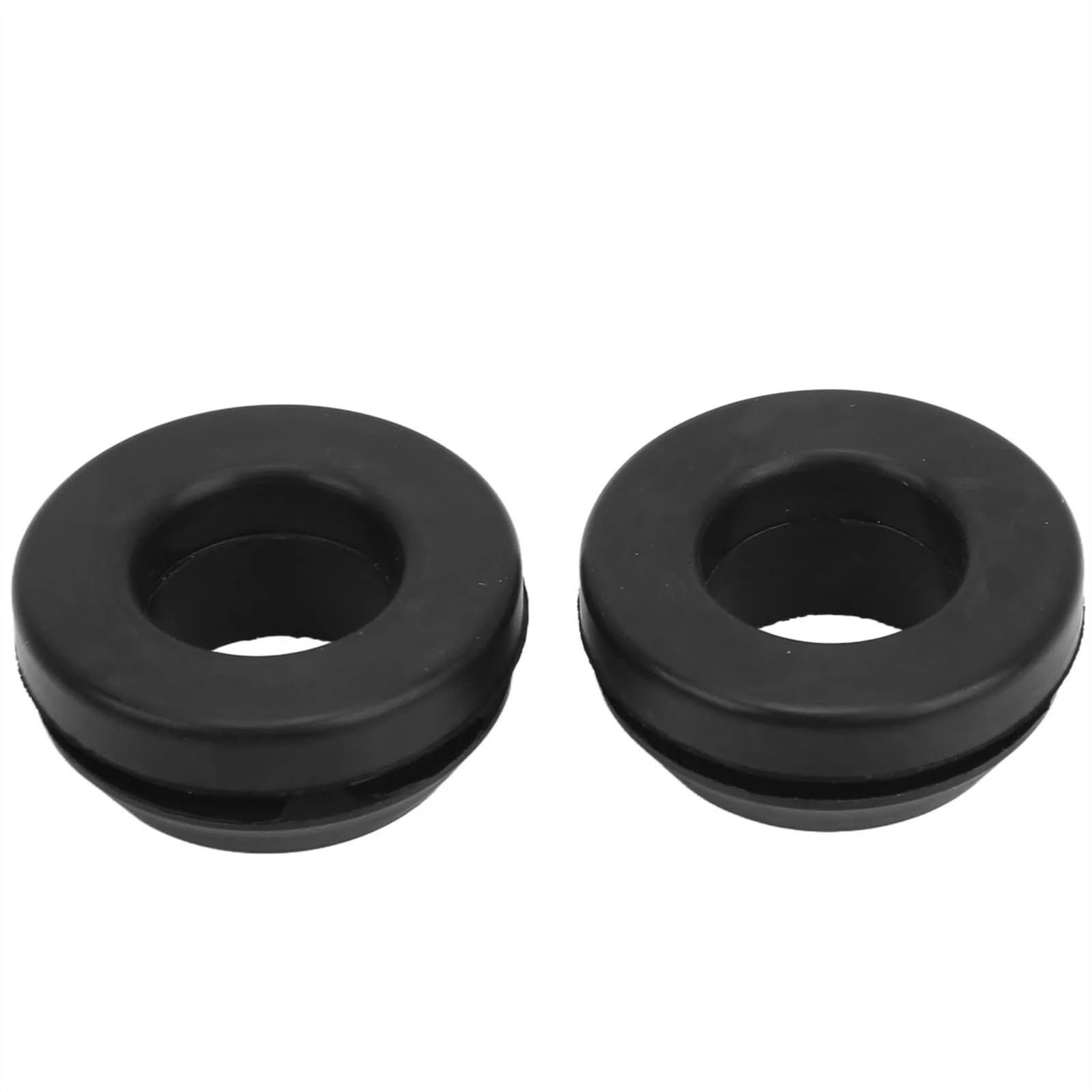 GOPEO 2PCS PCV Breather Valve Grommets Rubber Black Valve Cover Grommet Replacement Compatible With SBC BBC SBF 350 A96 Engine