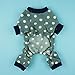 Fitwarm Adorable Polka Dots Fleece Dog Pajamas Pet Coats Soft Pjs Apparel, XX-Large