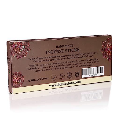 Bless International BLESSIIS145 Bless-Cedar-Incense-Sticks 100%-Natural-Handmade-Hand-Dipped-Incense-Sticks Organic-Chemicals-Free For-Purification-Relaxation-Positivity-Yoga-Meditation The-Best-Woods-Scent thumb #6