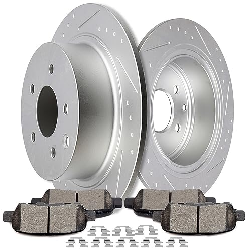 Image of SCITOO Rear 11.48 inch Brake Pads and Rotors Kits:31312;D905-7784