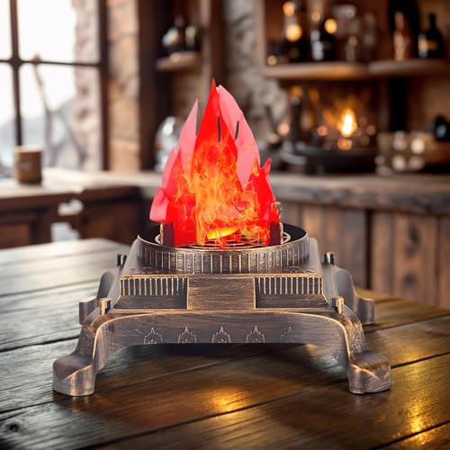 Lámpara de chimenea LED con efecto de llama realista para decoración 8