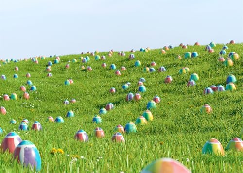 Arrière-plan de Pâques haut de gamme en tissu de 2.7x1.8m de printemps