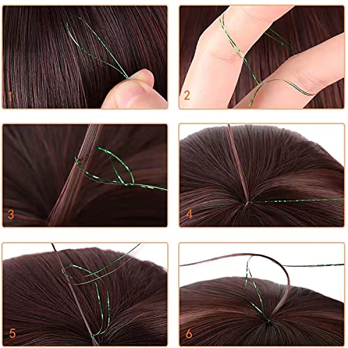 16 Colors Clip In Hair Tinsel Kit, 19.6 Inch Sparkling Party Tinsel Hair Extension With Clips On, Fairy Hair Sparkle Strands Festival Gift Party Dazzle Hair Accessories For Women Girls Kids（16 Color） #TOP6