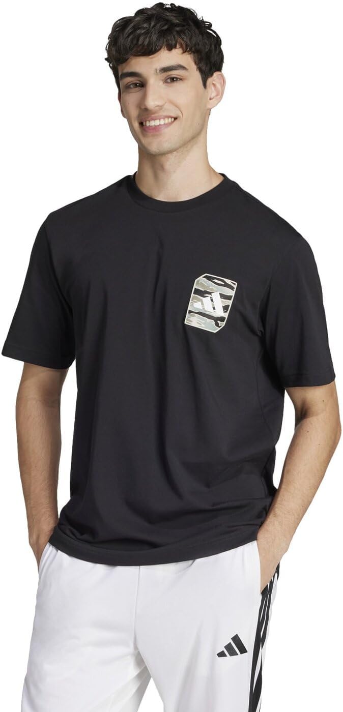 الحصري - تي شيرت مموه منسوج برسومات للرجال من اديداس 2026 - view 2