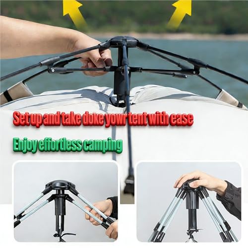 Carpa Pop-Up Doble Capa Azul para 2-4 Personas miniatura 4