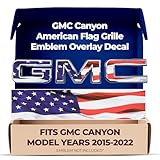 GMC Canyon American Flag GMC Grille Emblem Overlay Decal 2015-2022