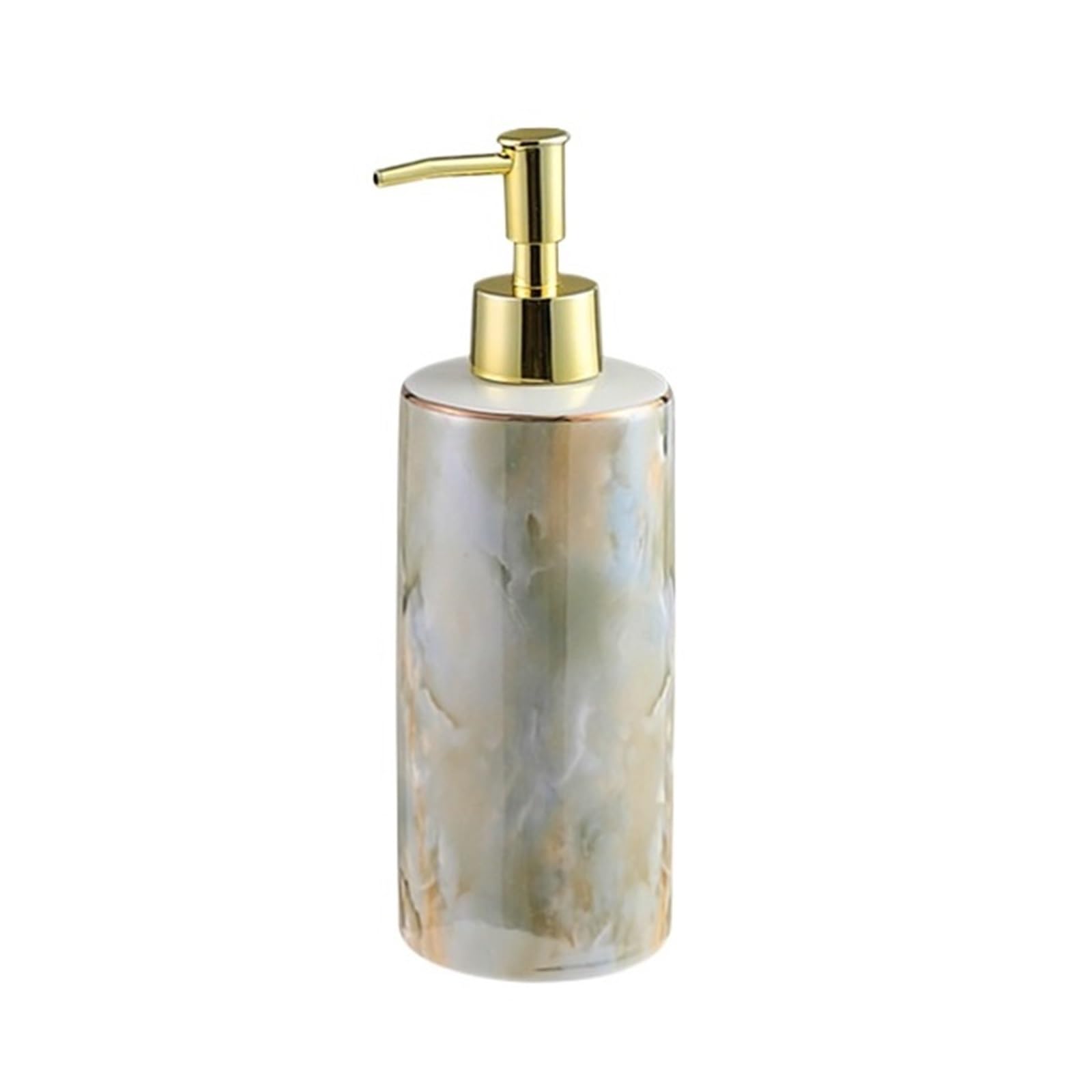 Cyairong-22 One Color Soap Dispenser 400Ml Luxury Ceramic Lotion Empty Press Bottle Bathroom Shower Gel Shampoo Soap Dispenser