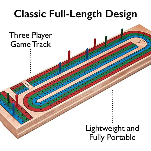 Juego de Mesa Tablero de Cribbage Tradicional de Madera miniatura 4