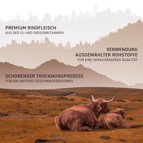 Wild West Beef Jerky, 3 x 100g Original Rindfleisch Snacks, Beef Jerky high Protein Trockenfleisch, Protein Snack, Knabberartikel