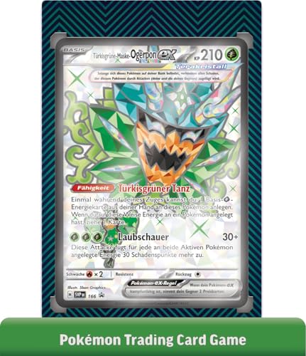 Pokémon-Sammelkartenspiel: Premium-Kollektion Ogerpon-ex (3 holografische Karten & 6 Boosterpacks) – Bild 7