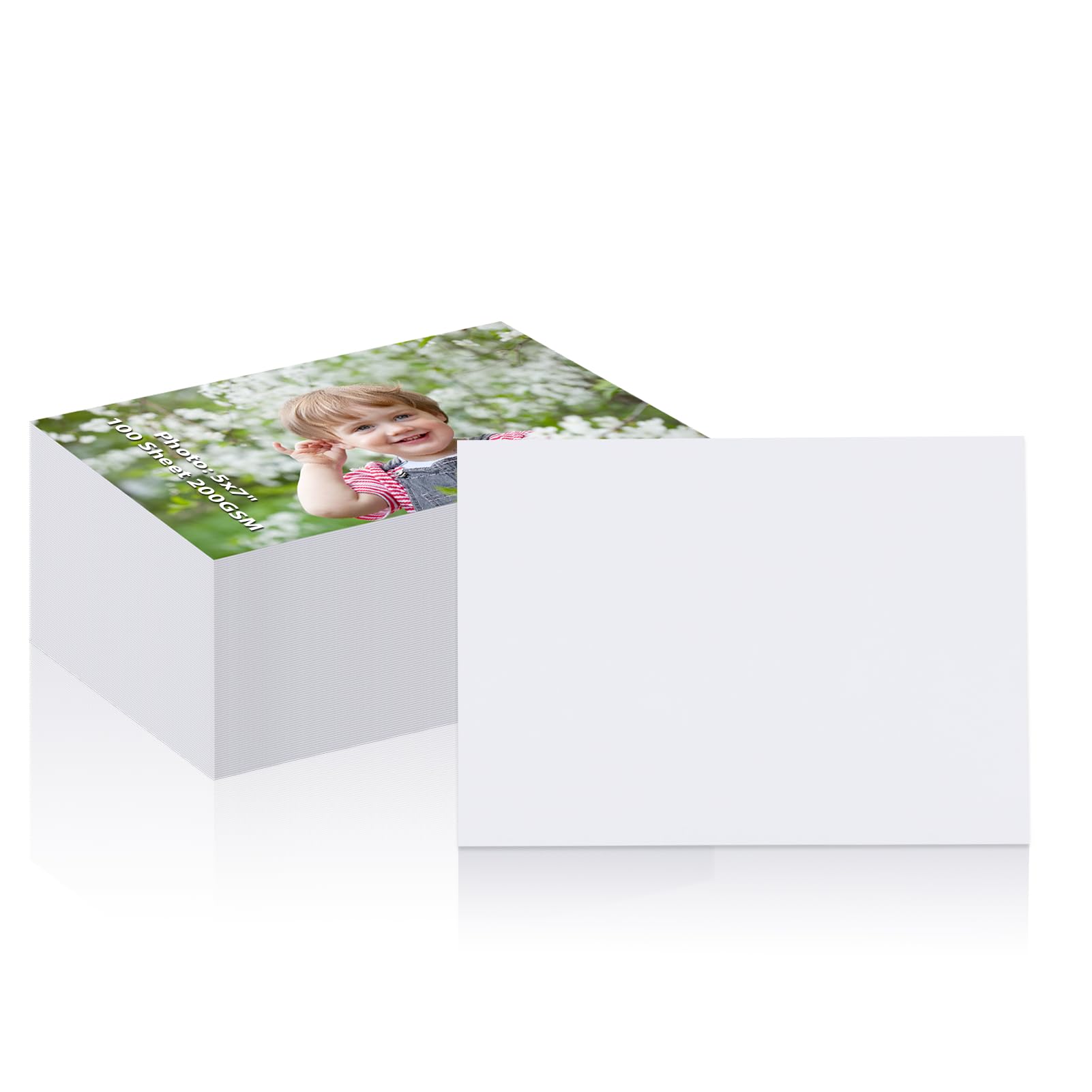 Schliersee 100 Sheets 200 GSM Printer Paper for 5x7 Picture, Glossy Photo Paper for Inkjet Printers Only.
