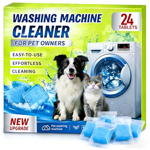 Enzyme Washing Machine Cleaner Tablets for Pet Owners, Protease Washer