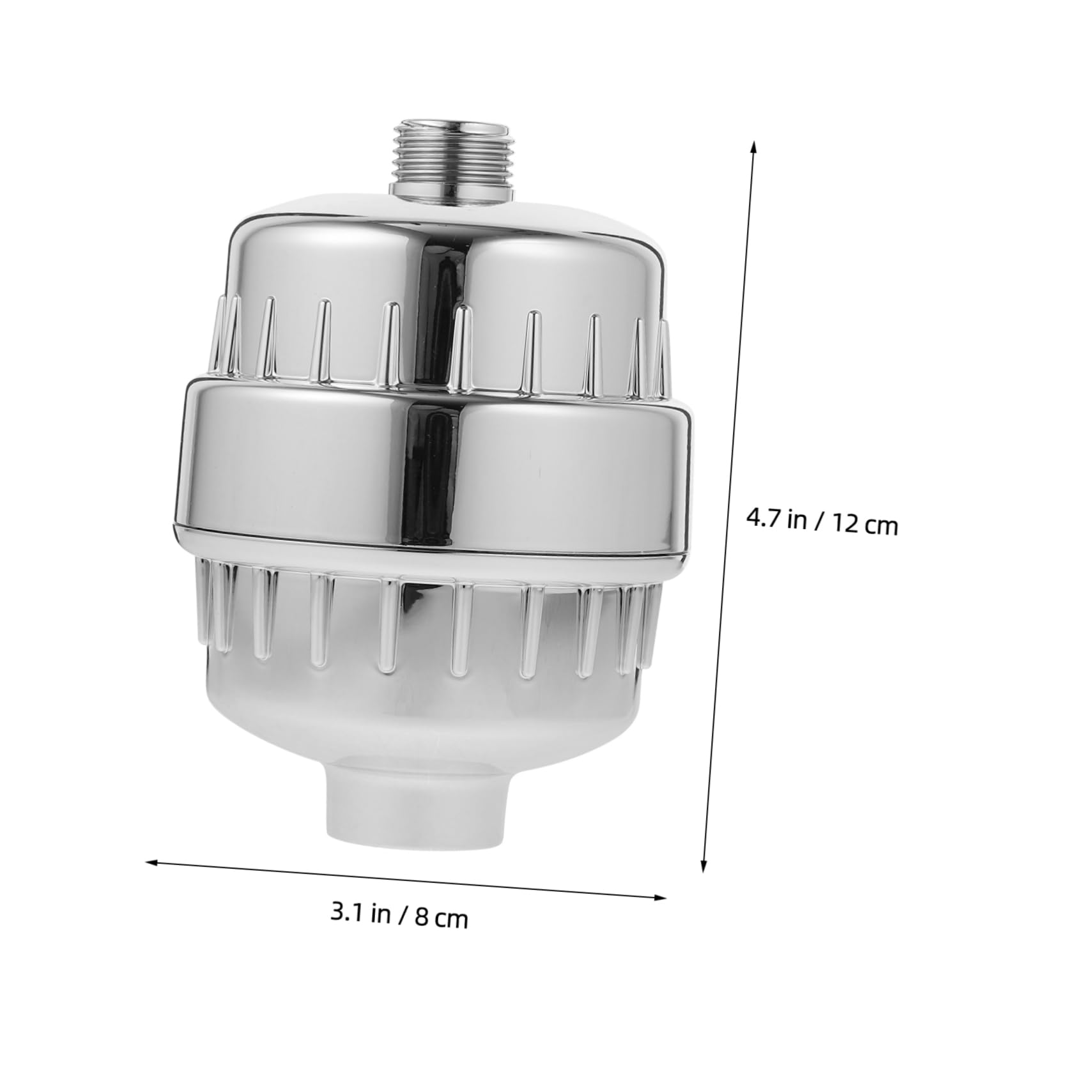Cabezal de Ducha Filtro para Agua Dura ABS Rótula Giratoria 360°
