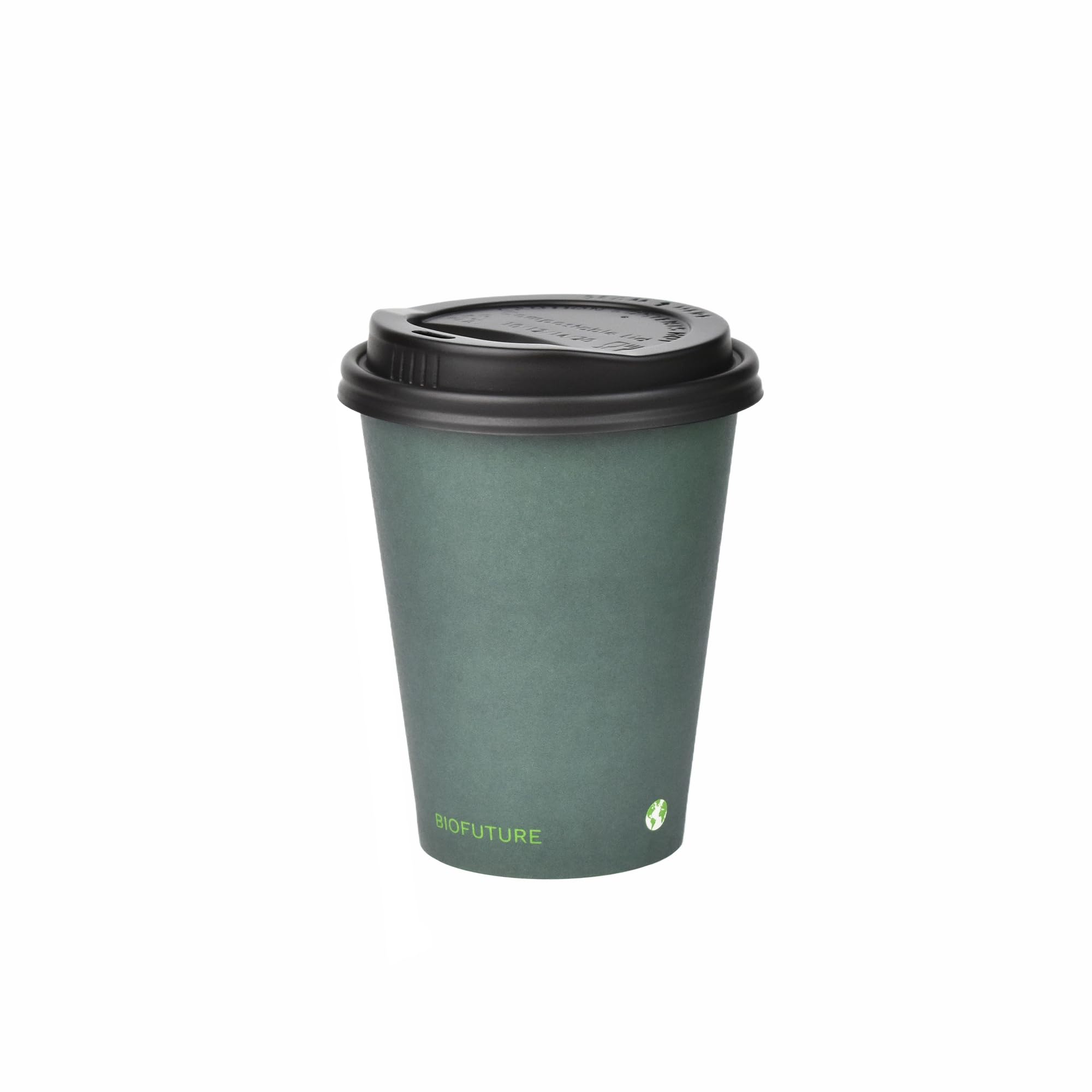 Sponsored Ad – Biodegradable Coffee Cups – Green, 50 Count Disposable, 12 Ounce Paper Cups with Lids – Eco-Friendly and 100% Compostable – Ideal for Tea, Coffee, and Hot Drinks (50 Pcs, Green, 12oz)