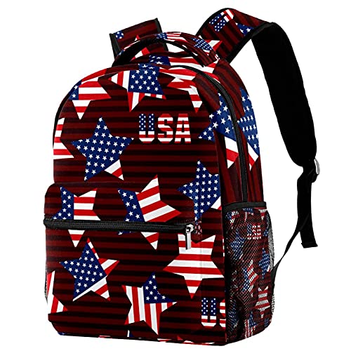 Sac à dos voyage USA à étoiles pour les sorties scolaires et vacances