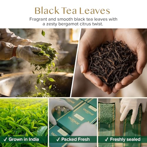 Image of VAHDAM Earl Grey Tea Loose Leaf (12oz|170+ Cups) Black Tea with Bergamot