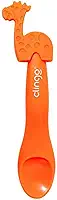 COLHER EM SILICONE ANIMAIZINHOS COLORS GIRAFA L, Clingo, Laranja