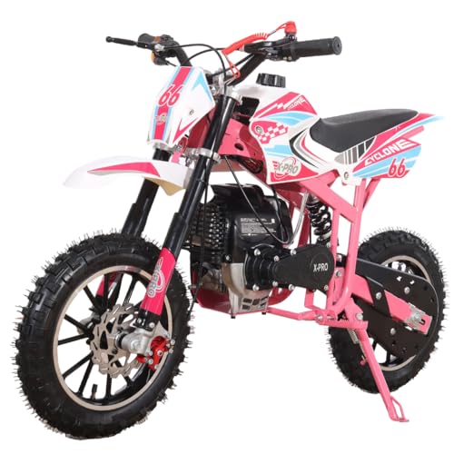 X-PRO Cyclone 40 4-Stroke Kids Gas Dirt Bike Mini Pit Bike Dirt Bikes Gas Power Off Road, 10