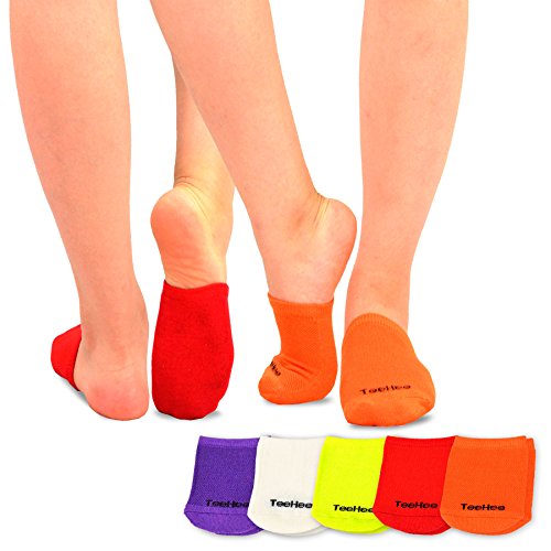 Image of Fashion Liner Toe Topper Socks for Women Invisible Hidden Half Socks Good for Sandal or Dress Shoes 5-Pairs
