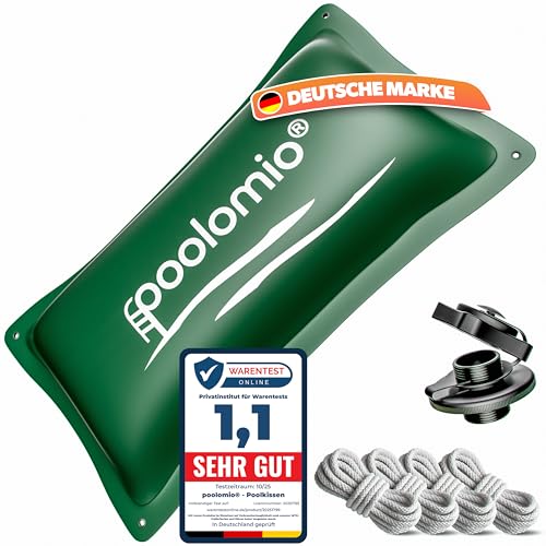 poolomio® Poolkissen Winter 400x200 cm | Poolkissen Rechteckig 4x2m Luftkissen Pool 420 g/m² | Winterkissen Poolabdeckung | Frost- & Chlorbeständig Pool Kissen Überwinterung mit Seil & Reparaturset poolomio® Poolkissen Winter 400x200 cm | Poolkissen Rechteckig 4x2m Luftkissen Pool 420 g/m² | Winterkissen Poolabdeckung | Frost- & Chlorbeständig Pool Kissen Überwinterung mit Seil & Reparaturset