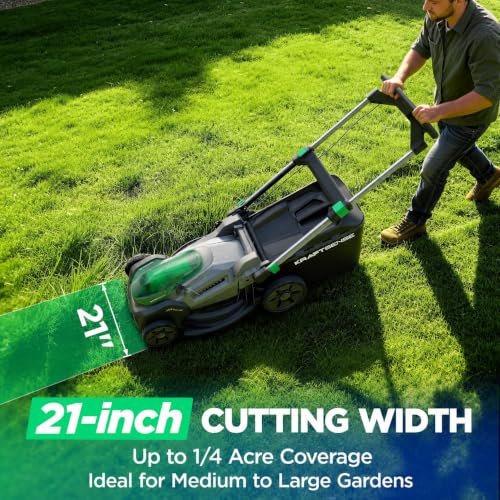 Image of 21 inch 40V Max Brushless Cordless Electric Self Propelled Lawn Mower