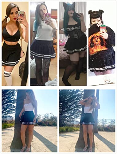 Image of Women's Babydoll Flirty Layered Ruffle Pleated Sexy Naughty Lingerie Mini Skirts for Special Romentic Moments