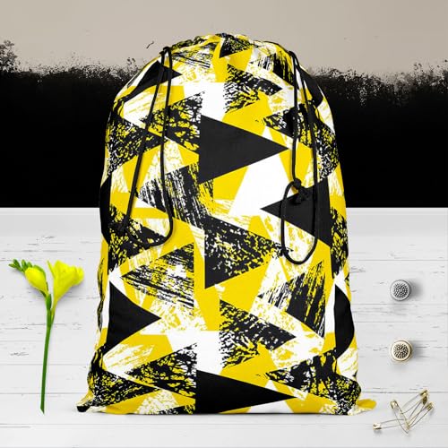 Image of ArtzFolio Geometrical Behaviour D1 | Reusable Sack Bag | Bag for Gym, Storage, Vegetable & Travel