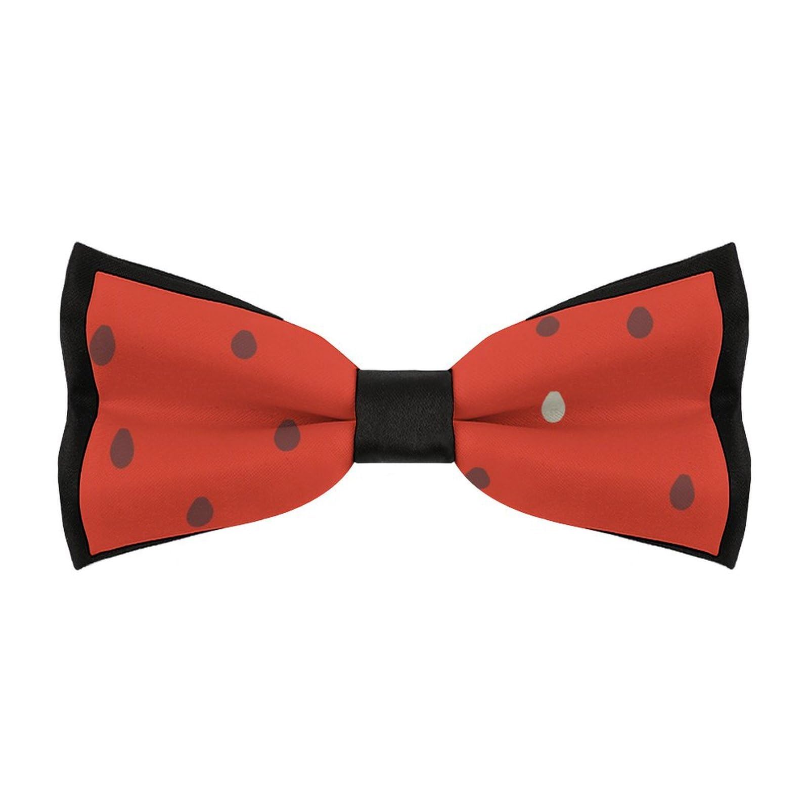 JYYAU Watermelon Pattern Bow Tie Adjustable Necktie For Men Business Fashion Pre-tied Tie Neckwear Novelty Accessory For Weddings Party Festival