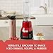 BLACK+DECKER PB1002R FusionBlade Personal Blender with Two 20oz Personal Blending Jars, Red