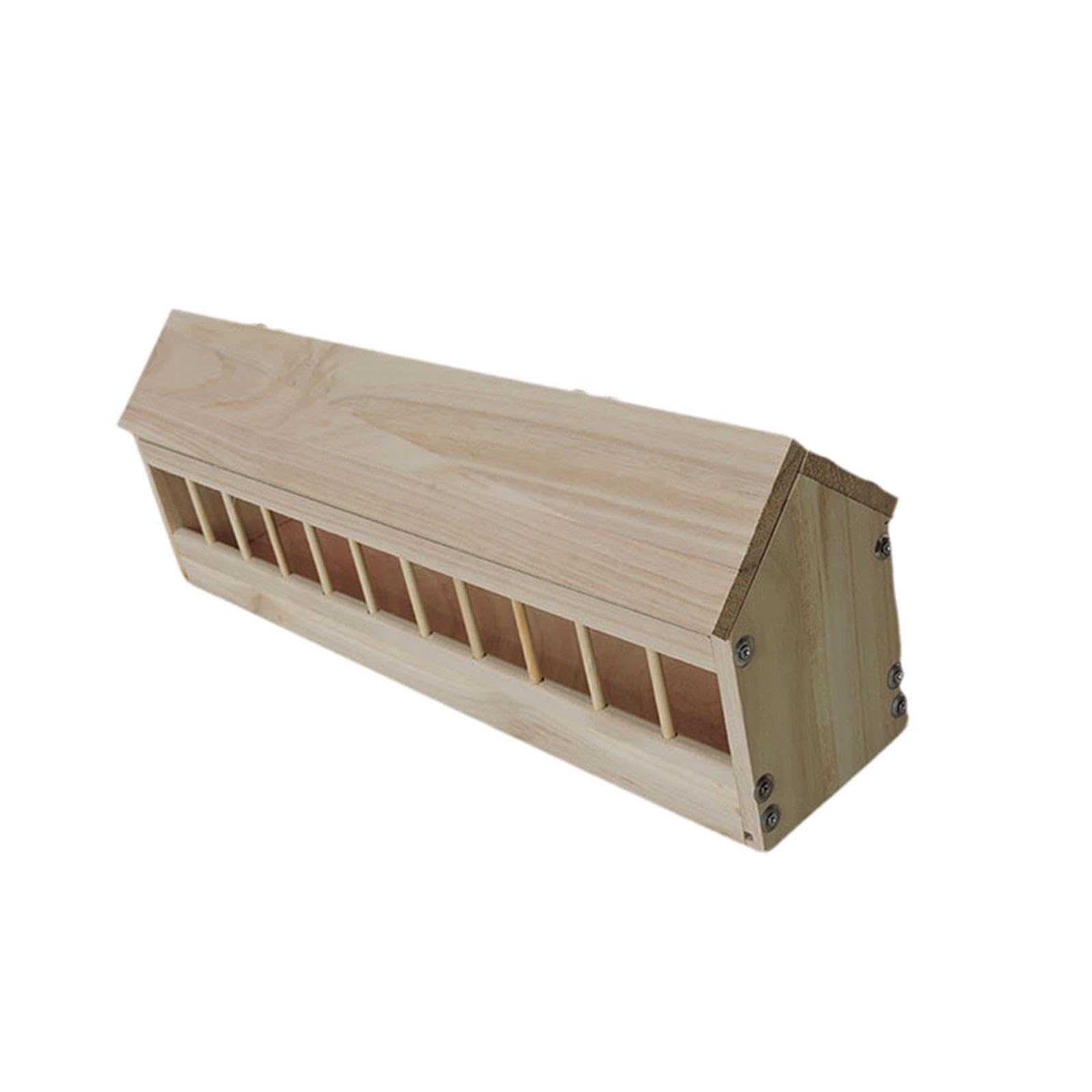 Comedero para Palomas, Recipiente Ranurado, Suministros para Aves, Comedero para Aves de Jardín, Dispensador de Comida para Codornices, Palomas Y Otro, 60cm
