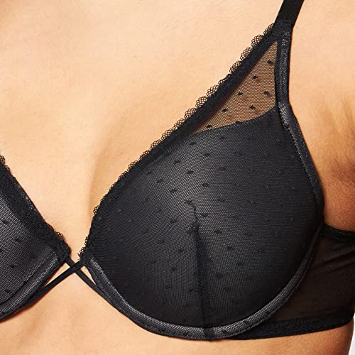 Iris & Lilly Damen Plunge-Push-Up-BH Netz – Bild 4