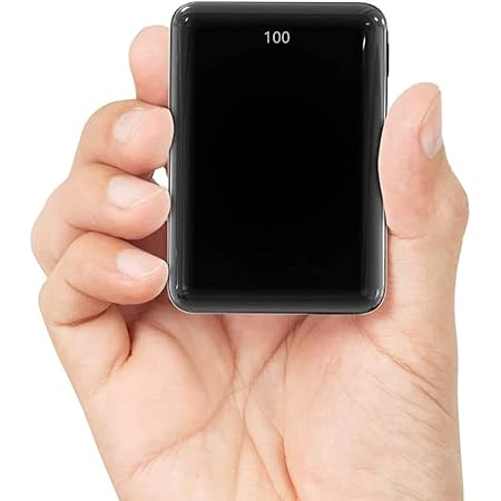 Amazon モバイルバッテリー 軽量 小型 mah 大容量 コンパクト 携帯バッテリー Pse認証済 Lcd残量表示 鏡面仕上げデザイン 持ち運び便利 急速充電 充電器 薄型 ミニ 携帯充電器 Iphone Android Docomo Softbank Au 機種対応 出張 旅行 地震防災 アウトドア活動 黒