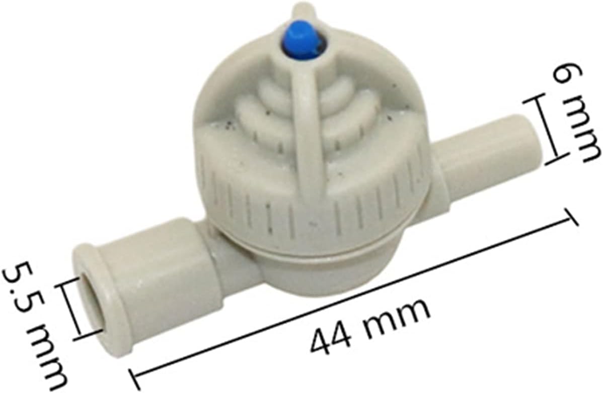 Spray Water Connection Nozzle Joint Anti-leak Valve Agricultural Greenhouse Lawn Irrigation Pipe Anti-drip Device 200 Pieces (Color : Grey)