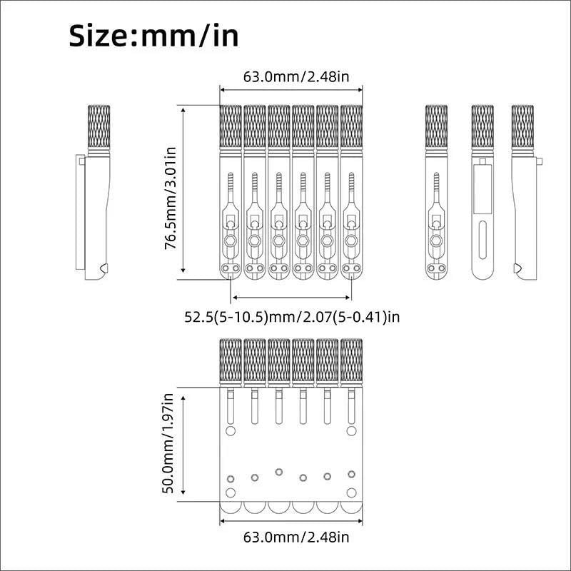 Zestaw Do Wymiany Mostka Bezgłowy Mostek Do Gitary Elektrycznej