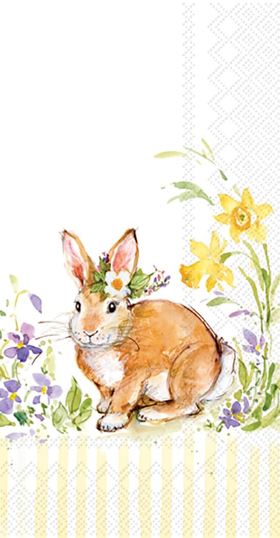 Easter Party Paper Hand Towels for Bathroom Decor Guest Towels Disposable Bunny Decor Easter Decorations and Dinner Napkins Pak 32