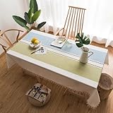 Prononciation décorative polyvalente : parfaite pour les tables de cuisine et de salle à manger, cette nappe brodée améliore la décoration de votre maison pour les réunions de famille et les célébrations spéciales