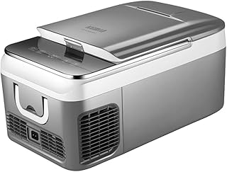 Lodówka samochodowa 18L, sprężarka chłodnicza, 12V/24V/220V, lodówka elektryczna na kemping, odpowiednia na kemping, jazdę samochodem, piknik itp.