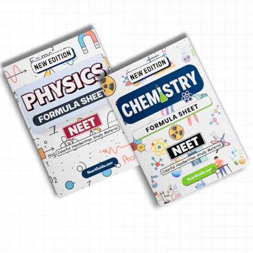 Image of NEET Physics + Chemistry Formula Sheet | Handwritten Colorful Revision Guide | Concepts, Reactions, Laws & Formulas for NEET Preparation