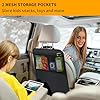 Kick Mats with Organizer - 2 Pack Backseat Protector Seat Covers for Your Car, SUV, Minivan or Truck Seats - Vehicle Back Seat Kids Safety Accessories - Universal Fit Automotive Interior Protectors #1