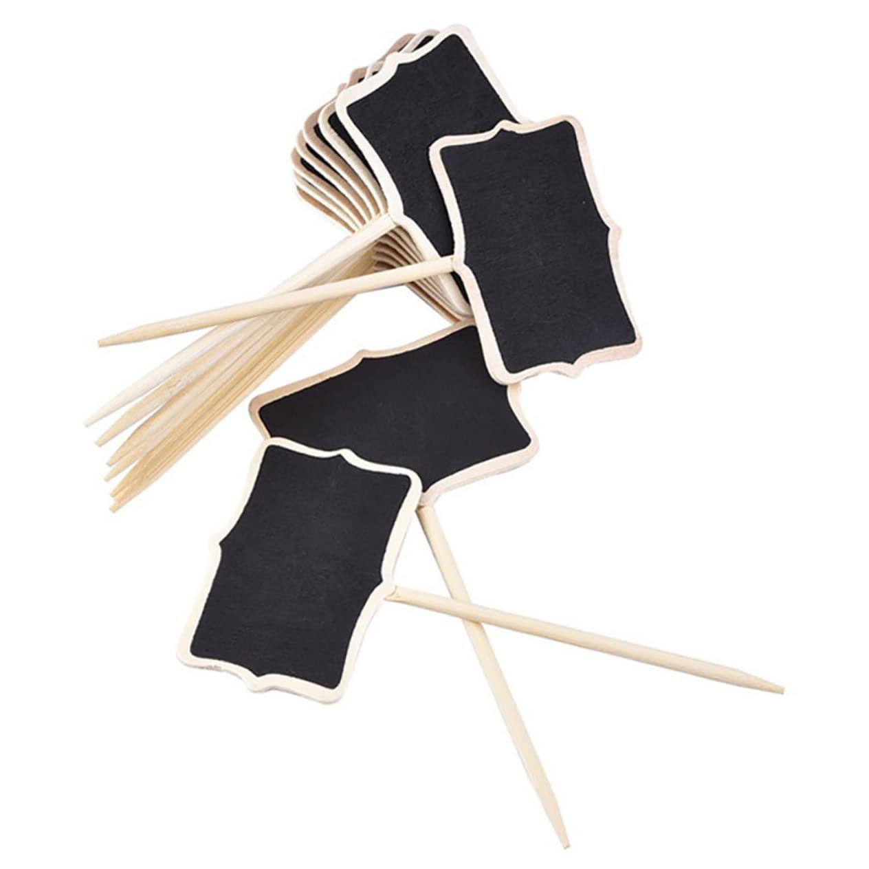 Generic 30pcs Chalkboard Plant Tags Labels for Potted Plants Garden Markers for Flower Identification DIY Decoration Sturdy Mini Signs