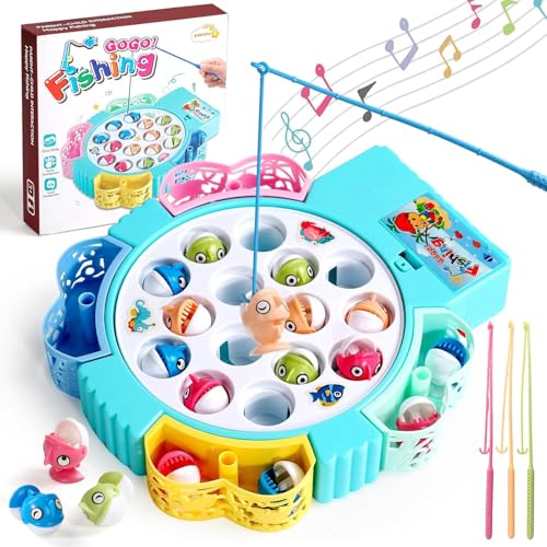 yoptote Angelspiel Spiele ab 3 Jahren- Angelspiel ab 4 Jahre Fische Angeln...