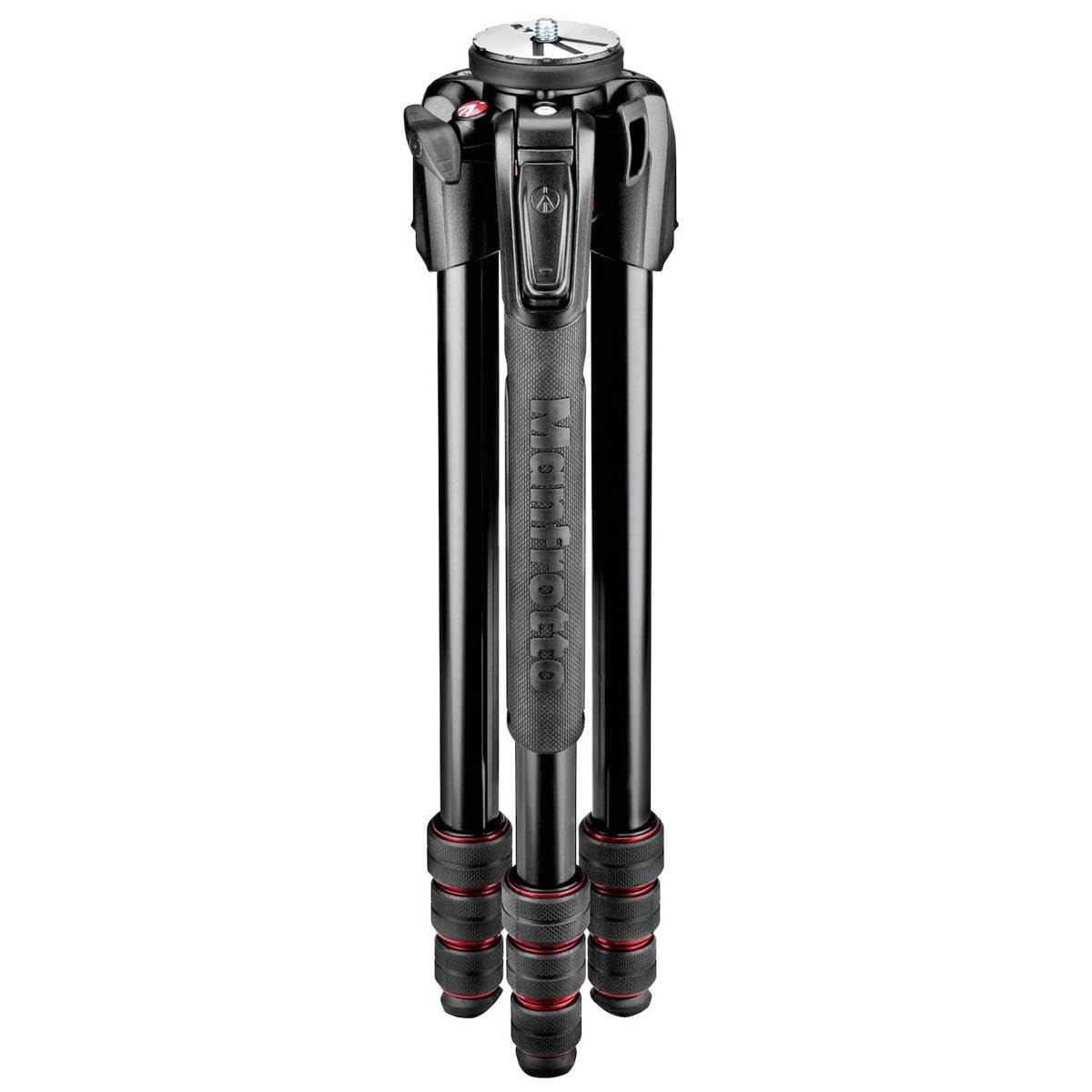 Manfrotto 190 Go - Treppiede per fotocamera a 4 sezioni, in alluminio, con blocchi girevoli